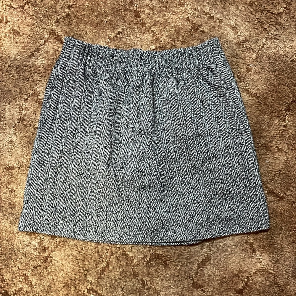 J crew tweed skirt with pockets